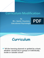 Curriculum Modification Simplified