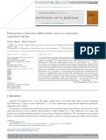 Deformation of Piecewise Differentiable Curves in Constrained