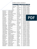 DataTables Example - Bootstrap 4