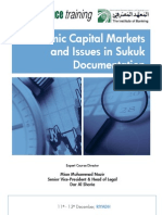 Islamic Capital Markets and Issues in Sukuk Documentation: Training