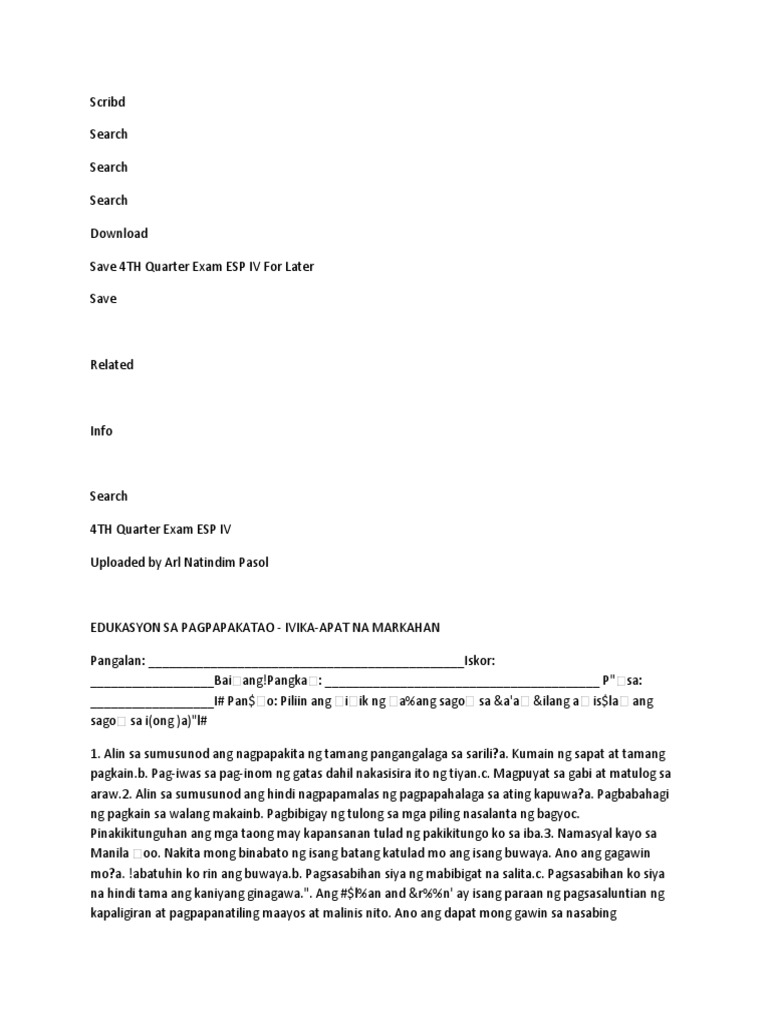 Esp Exam | PDF