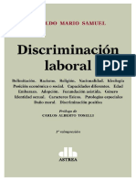 Discriminacion Laboral. 2017. Osvaldo Mario Samuel