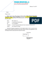 Surat Pengunduran Diri Tenaga Ahli