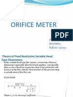 Orifuce Meter