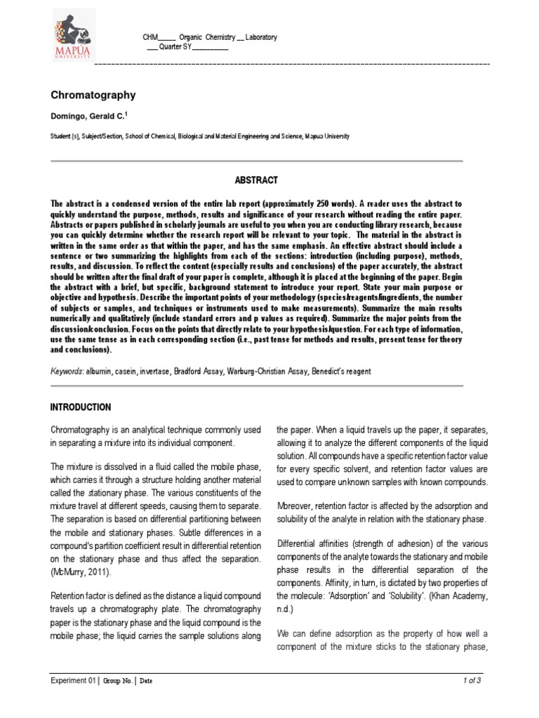 2 Paper Chromatography PDF Elution Chromatography