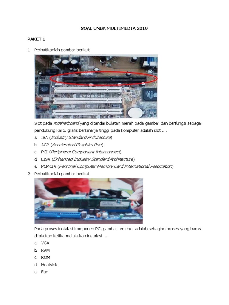 Soal Unbk Multimedia 2019 Docx