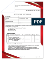 Certificate of Conformance: Logo Iso