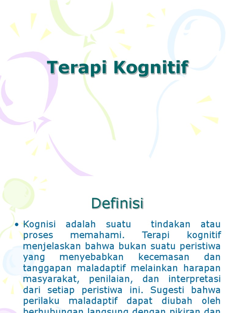Terapi Kognitif | PDF | Pengembangan Diri
