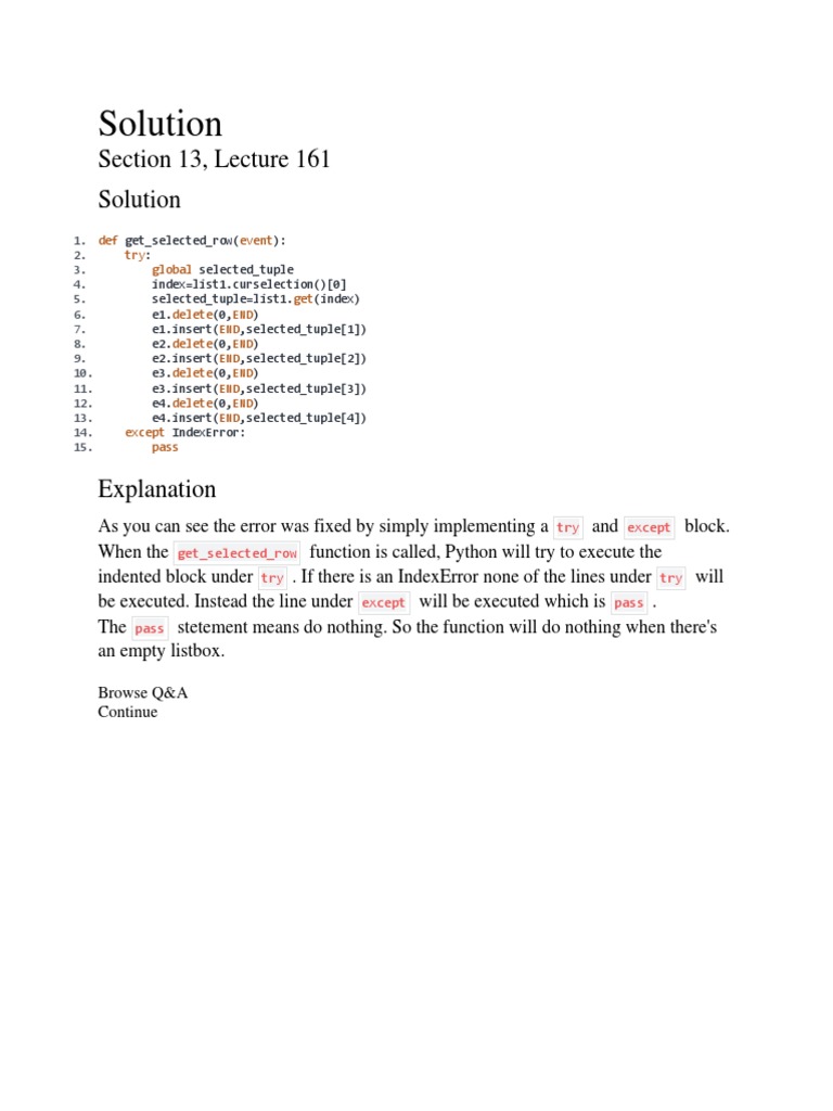 161 - Solution | PDF