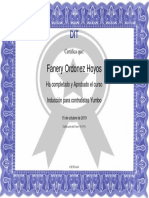 Inducción para Contratistas - Certificado Del Curso PDF