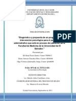 Diagnóstico y Propuesta de Un Programa de Intervención Psicológica para El Personal Administrativo Que Está en Proceso de Jubilación de La Facultad de Medicina de La Universidad de El Salvador PDF