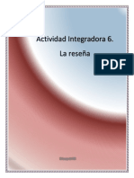 Módulo 2. Activiad Integradora 6 "La Reseña"