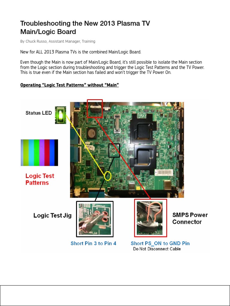 Samsung PN43F4500 PN51F4500 Troubleshooting PDF Troubleshooting