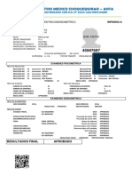 Examen Psicosensometrico: Resultados Final Aprobado