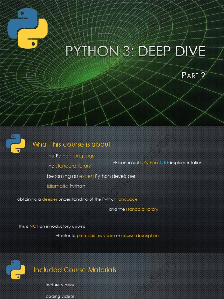 Python 3 Deep Drive | PDF