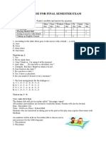 Exercise For Final First Semester Exam