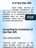Accounting for investment transitioning to significant influence