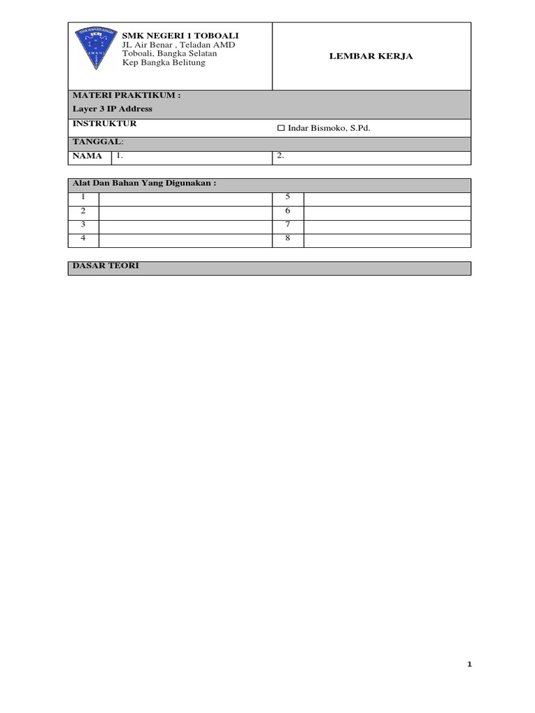 Jobsheet Aij 4 | PDF