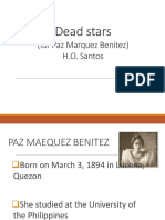 Sir Pedz. Report 'Dead Stars'