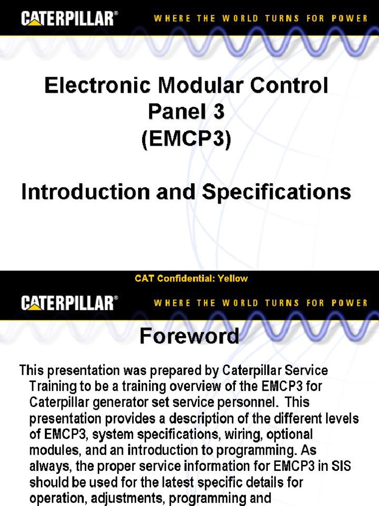 EPG - EMCP3 - Traning - March 2004 | PDF