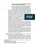 THW Strictly Adopt the Theory of Originalism in Interpreting the 1987 Philippine Constitution as Opposed to the Theory of Living Constitutionalism