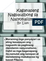 Mga Kaganapang Nagpausbong Sa Nasyonalismo