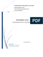 Procedimientos de Construcción - Informe 02