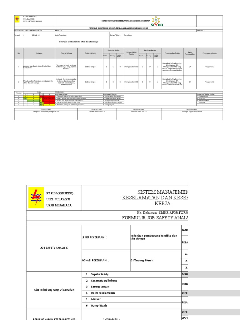 Work Permit 2 Pekerjaan Direksi Keet Dan Gudang | PDF