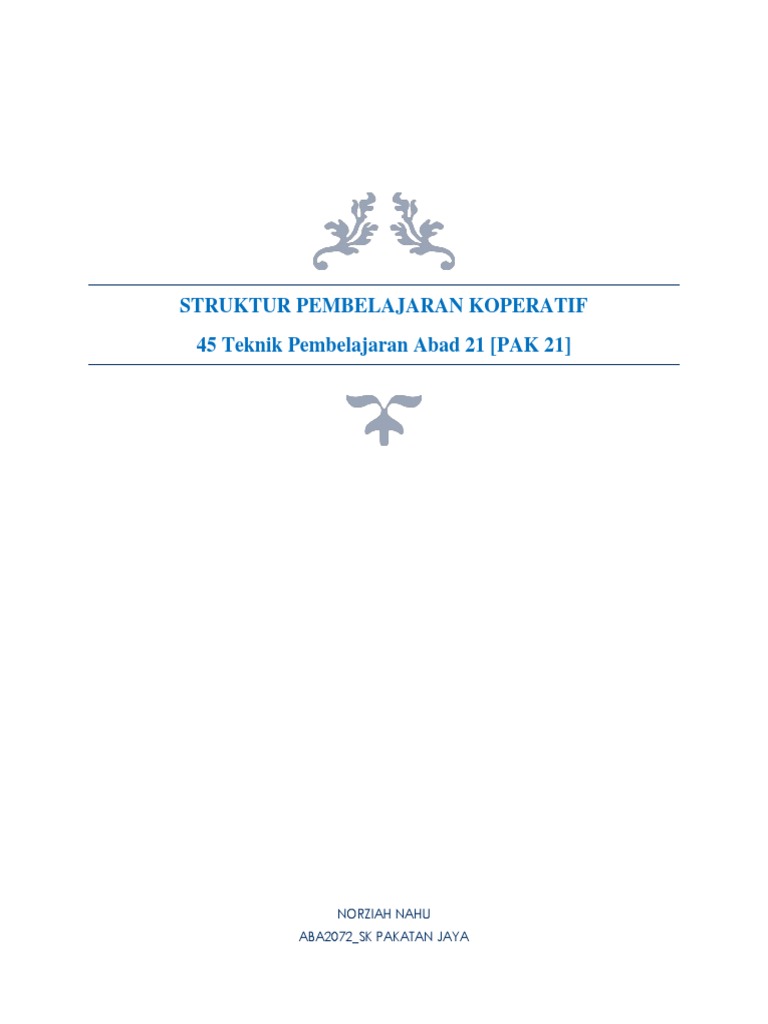 Skpmg 45 Teknik Pembelajaran Abad 21