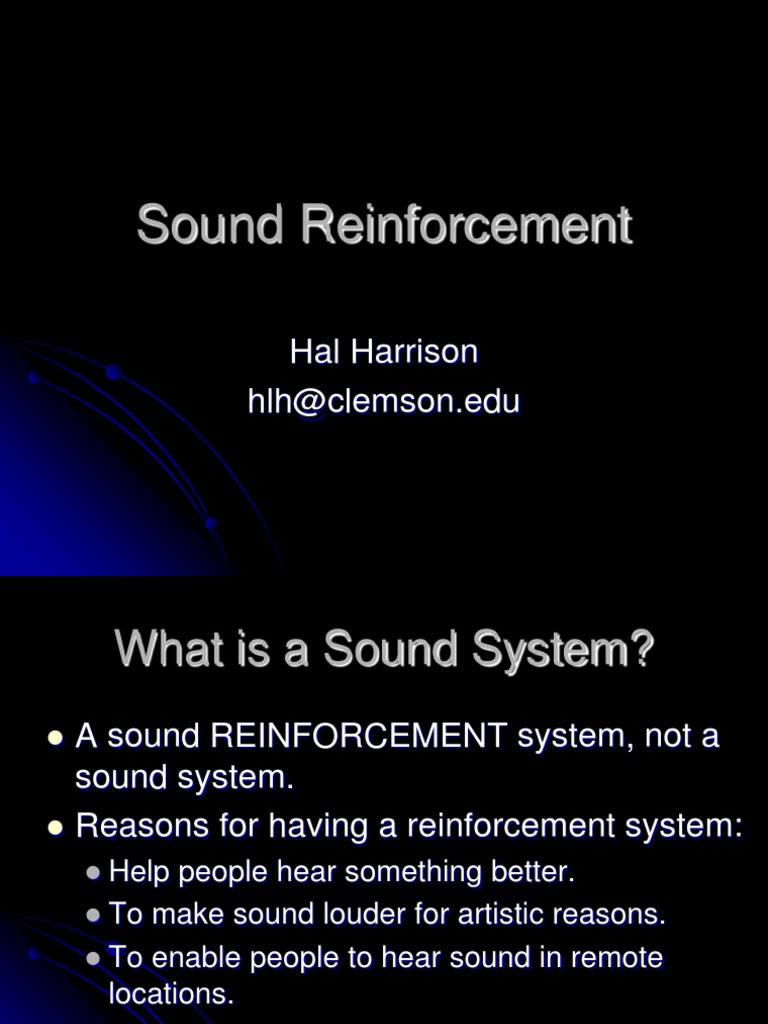 Sound Reinforcement PDF Equalization (Audio) Loudspeaker