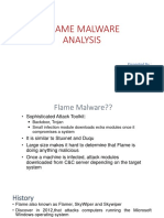 Flame Malware Analysis: Presented By: Surendra Kumar Yadav UCO - 476364