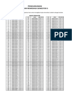 Pengumuman Ujian Remidiasi Semester 5: Blok Psikiatri