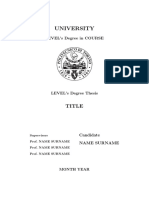 Master Thesis Template Polito