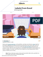 How To Print Labels From Excel PDF