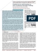 Influence of Quality Service and Promotion On Purchase Decisions On Indomaret Beringin Tembung