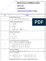 Formula Iitjee 3d-Geometry PDF