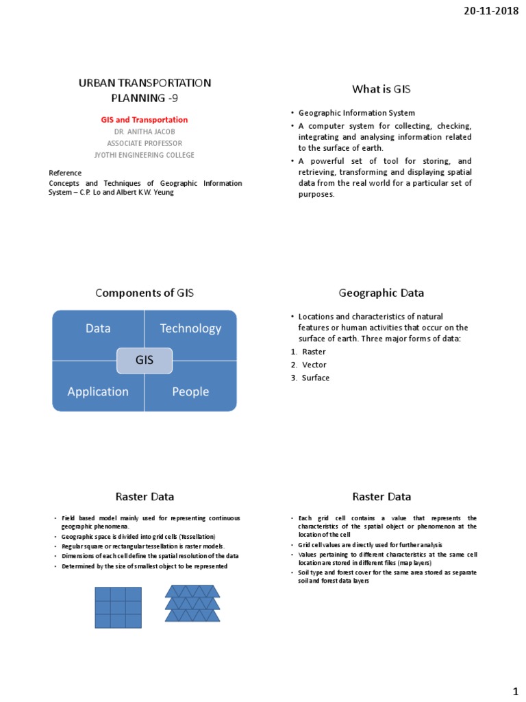 GIS in Urban Transportation Planning | PDF | Geographic Information ...