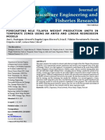 Forecasting Nile Tilapia Weight Production Units in Temperate Zones Using an Anfis and Linear Regression Models