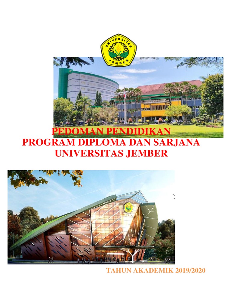 Pedoman Pendidikan Program Diploma Dan Sarjana Universitas Jember Pdf