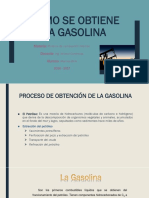 Proceso Obtención Gasolina