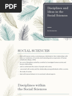 Disciplines and Ideas in The Social Sciences