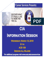 Office of Career Services Presents:: CIA Information Session