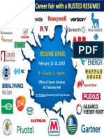 Resume Drive Flyer - Spring 2019