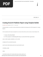 Creating Oracle BI Publisher Report Using Template Builder: Explore