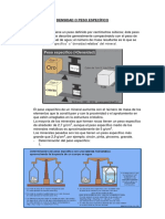 Densidad o Peso Específico