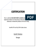 CERTIFICATION