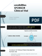 Responsibilities of a Clinical Trial Sponsor