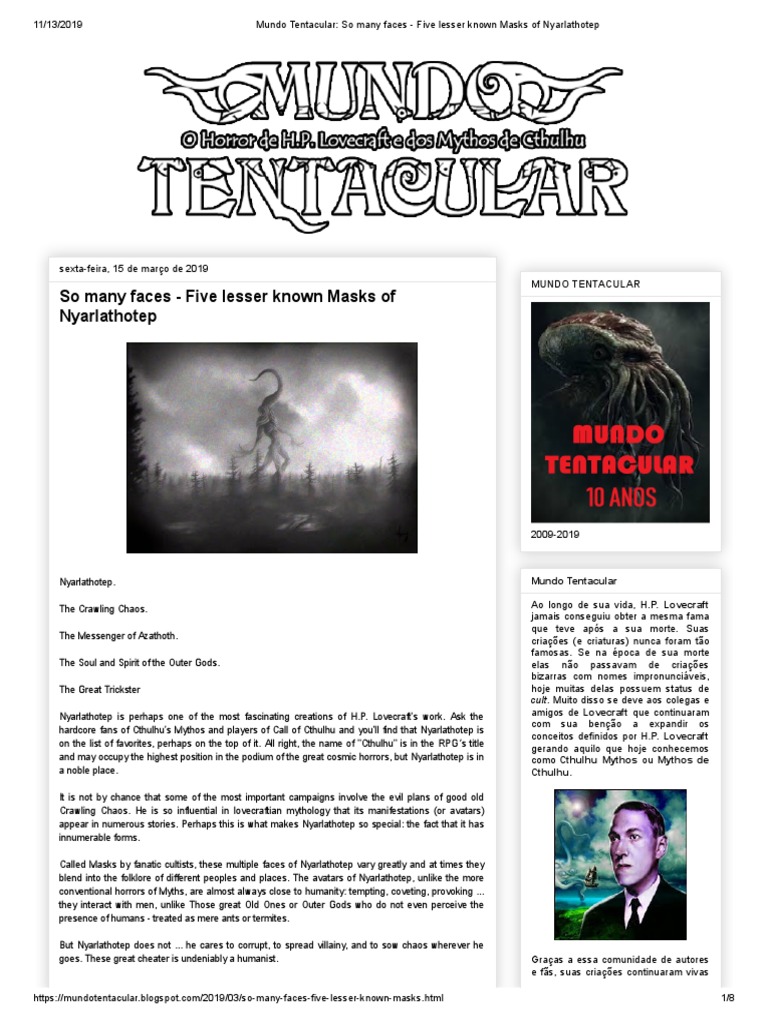 Mundo Tentacular_ So many faces Five lesser known Masks of