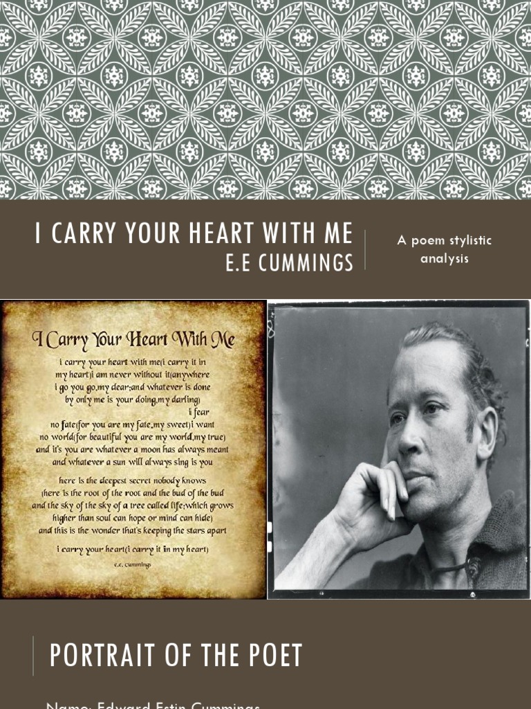 E.E. Cummings' Poem Analysis 