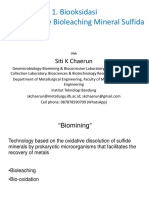 Materi 3a Biooksidasi Bioleaching Mineral Sulfida